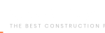 construction company logo light text